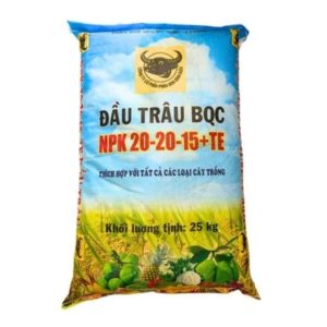 Phân bón NPK Đầu Trâu 20-20-15+TE (25kg) – Tăng năng suất cây trồng