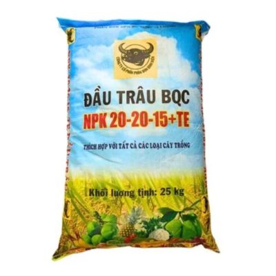 Phân bón NPK Đầu Trâu 20-20-15+TE 25kg