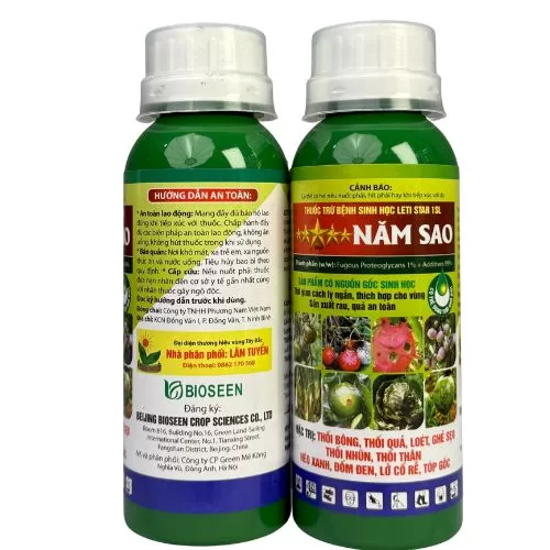 Thuốc Trừ Bệnh Sinh Học Năm Sao LETI STAR 1SL