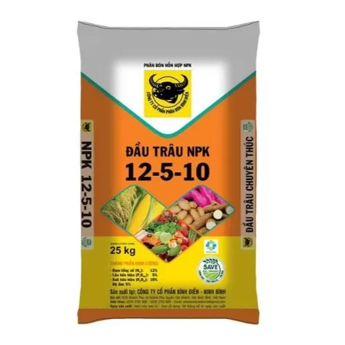 Phân bón Đầu Trâu NPK 12-5-10 Eco-Nanomix giúp cây sinh trưởng phát triển mạnh, kích thích ra hoa đậu quả