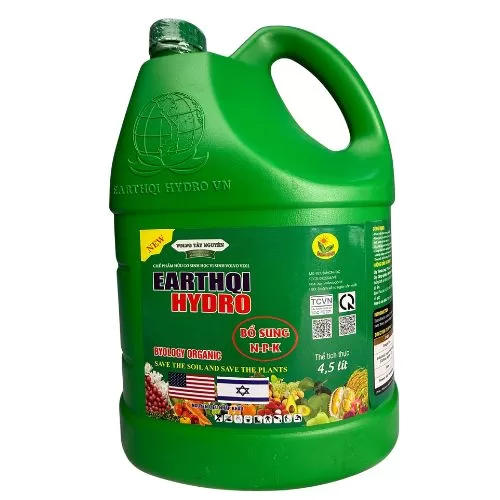 Chế phẩm hữu cơ sinh học vi sinh volvo VE01 (Earthqi Hydro bs NPK) 4,5 lít - can xanh