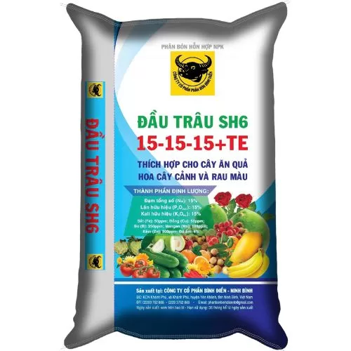 Đầu Trâu SH6 NPK 15-15-15+TE