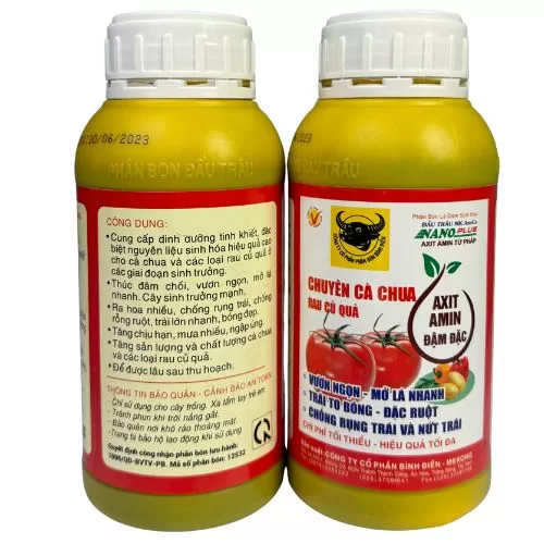 Phân Bón Lá Sinh Học Đầu Trâu MK Amica Nano Plus – Axit Amin Đậm Đặc (500ml)