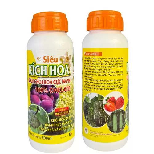Siêu Kích Hoa 100% Chelate chính là giải pháp giúp ra hoa mạnh – đậu trái cao – tăng năng suất vượt trội!