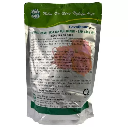Fovathane 80WP – Thuốc Trừ Bệnh Mancozeb Hiệu Quả