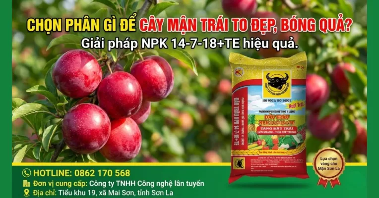 phân bón cho cây mận giúp trái to bóng đẹp